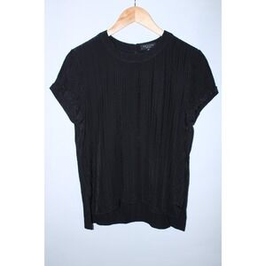 Rag & Bone Women's Small Black Short Sleeve Ribbed T-Shirt